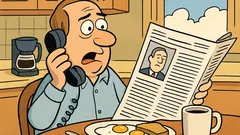 Joke: Jerry Reads His Own Obituary At Breakfast