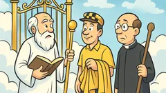 Joke: Two guys reach the Pearly Gates together